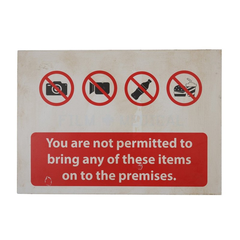 Prison Sign Not Permitted 